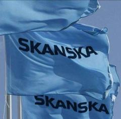 Light-blue-Skanska-flags